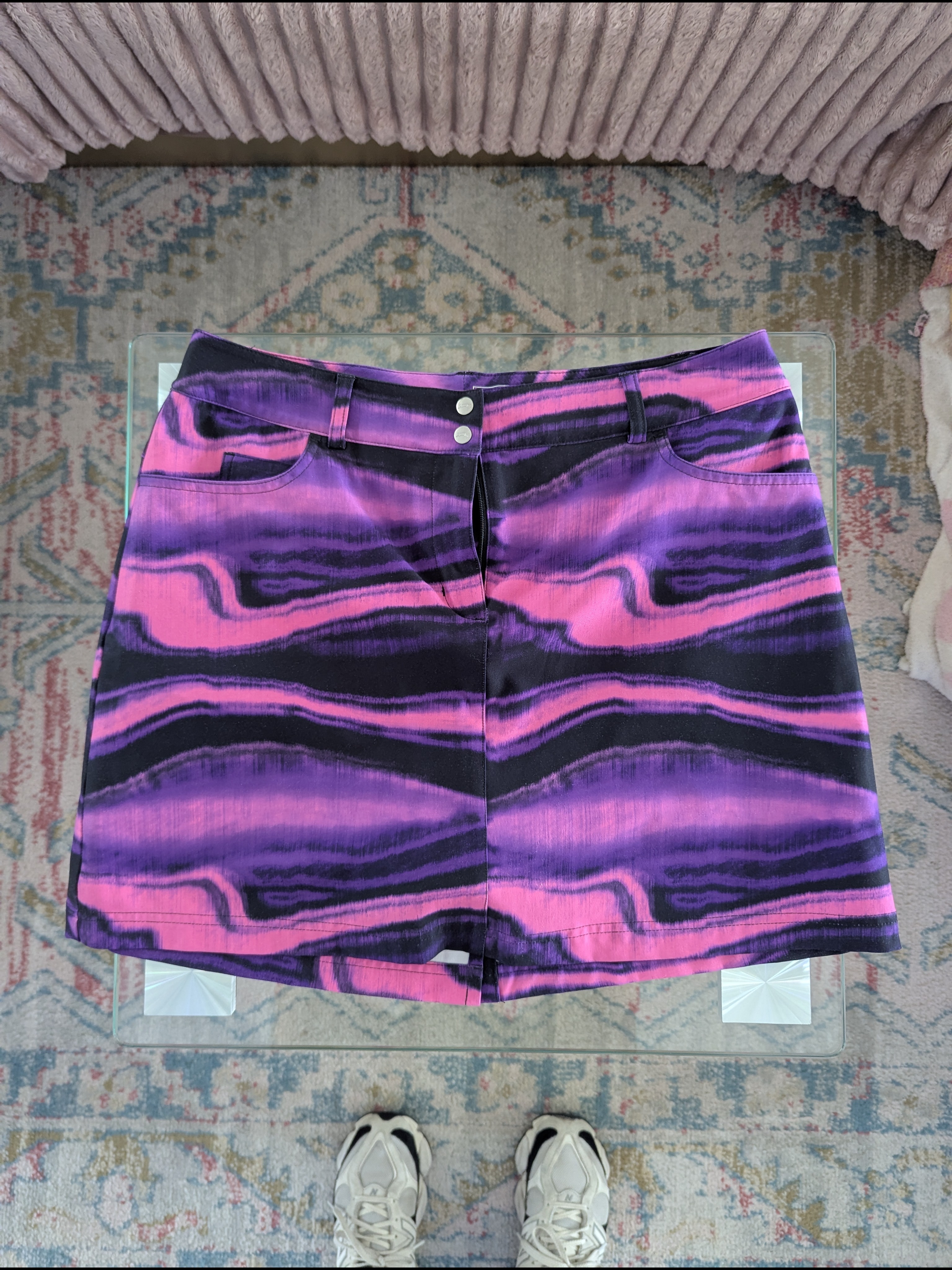 Slazenger Pink Purple WavePrint Skort
